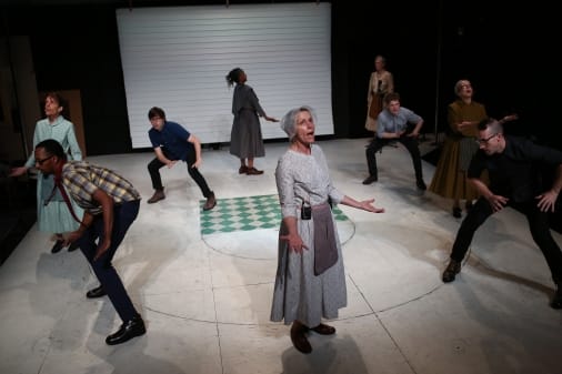 The Wooster Group: Early Shaker Spirituals. (Photo: Paula Court, via redcat.org)