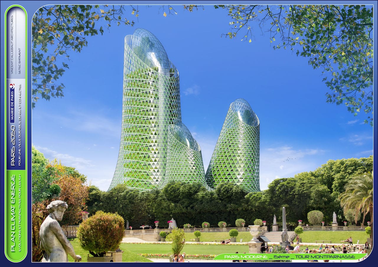 Photosynthesis Towers © VINCENT CALLEBAUT ARCHITECTURES