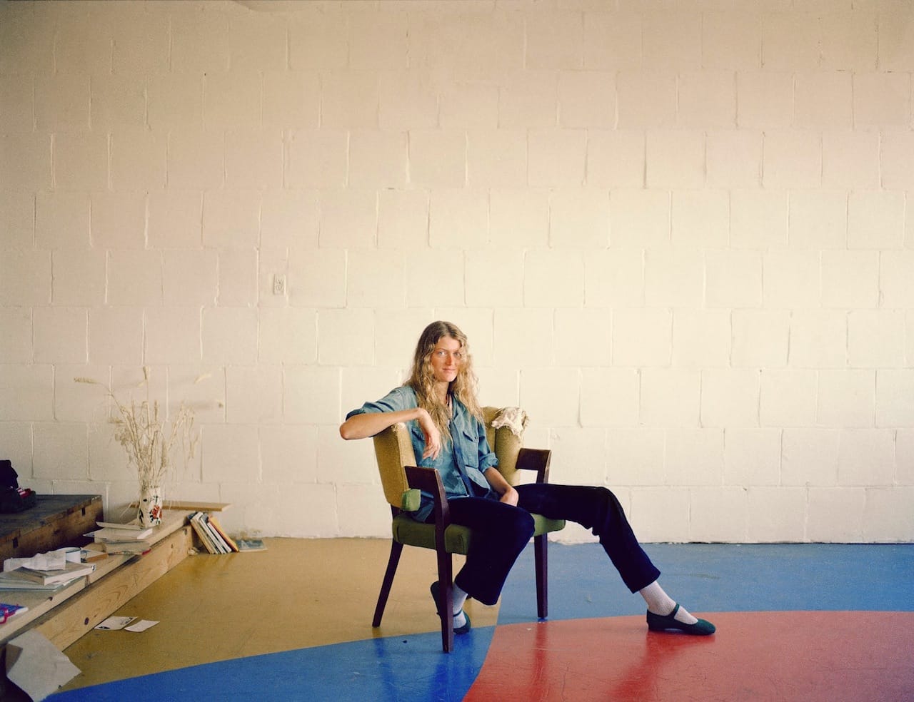 Janet Delaney, "Artist in her studio, Project One, 10th at Howard Street" 