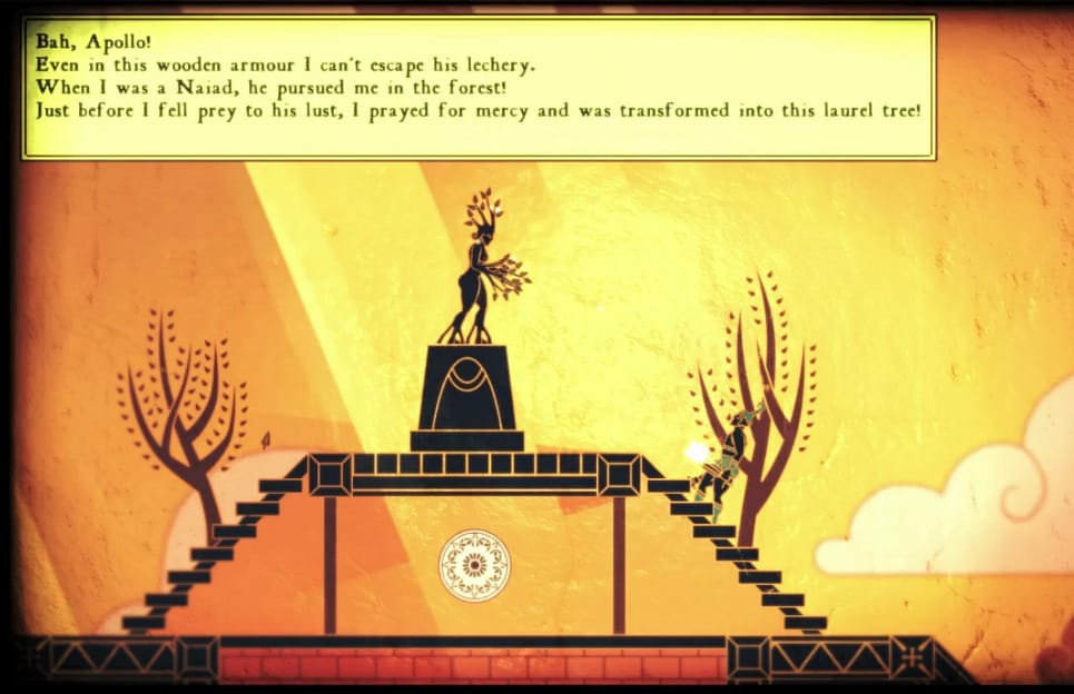 Daphne transformed into a laurel tree