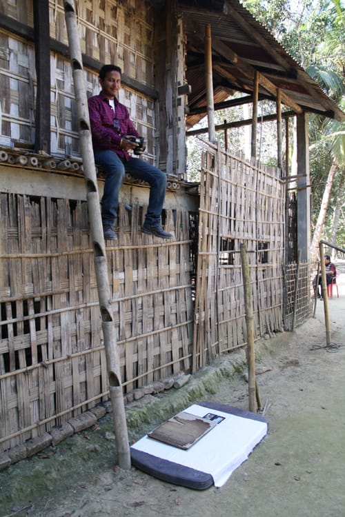 Digitising the written legacy of northeastern India’s Ahom Kingdom manuscripts written in the Tai Ahom script, no longer used in daily life. Endangered Archives Programme. Photography © Dr Stephen Morey