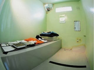 A cell inside Guantanamo Bay's Camp Five (Image via Wikimedia) 