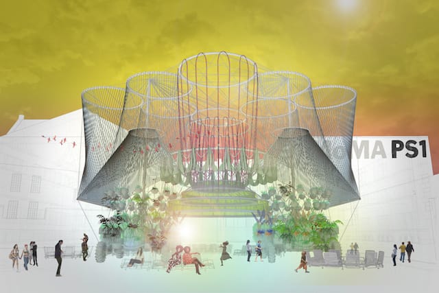 Rendering of Andrés Jaque/Office for Political Innovation’s "COSMO," the winning design of the 2015 Young Architects Program. The Museum of Modern Art and MoMAPS1 (courtesy of Andrés Jaque/Office for Political Innovation)