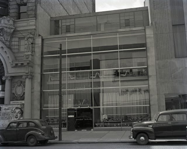 Coward Shoes at 1122 Chestnut Street in Philadelphia on April 25, 1949 (photograph by Greenfield, via Free Library of Philadelphia)