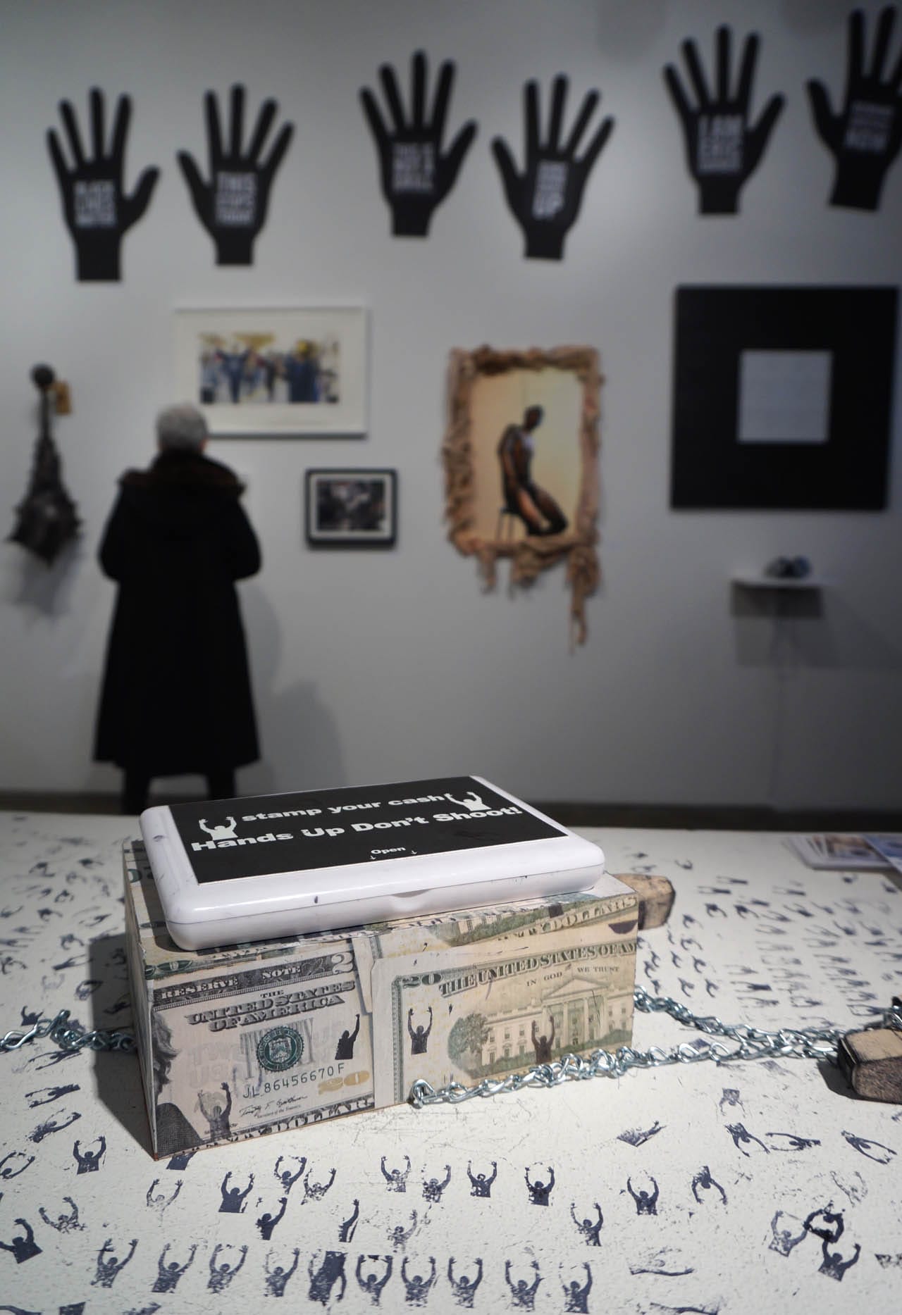 Joseph DeLappe, "Hands Up Don't Shoot!" 