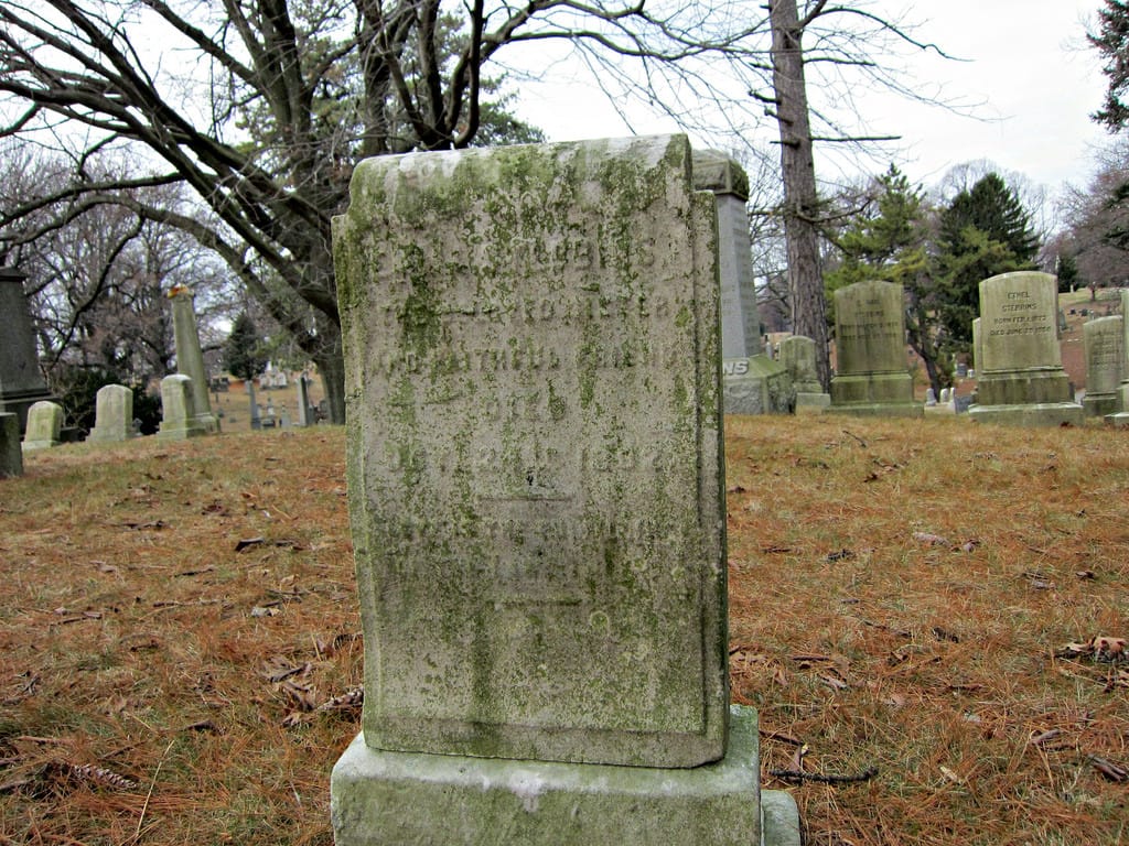 Grave of Emma Stebbins (photograph by the author)