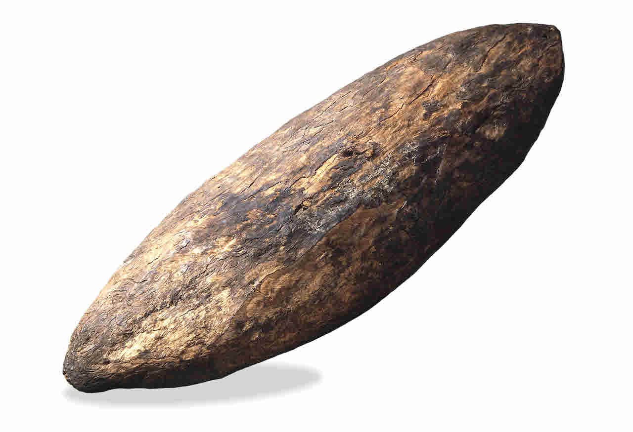 Shield collected at Botany Bay during Captain Cook's visit, 1770. © The Trustees of the British Museum