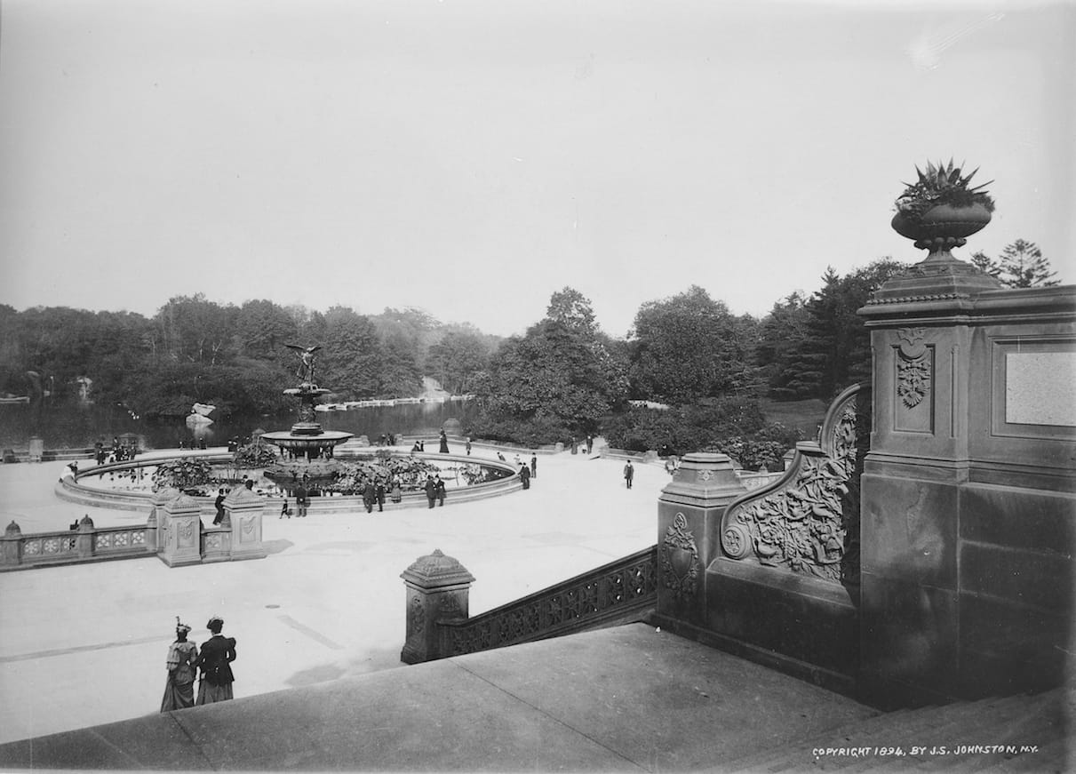 J. S. Johnston, Bethesda Terrace at Central Park (1894) (via Thomas Warren Sears photograph collection, Archives of American Gardens)