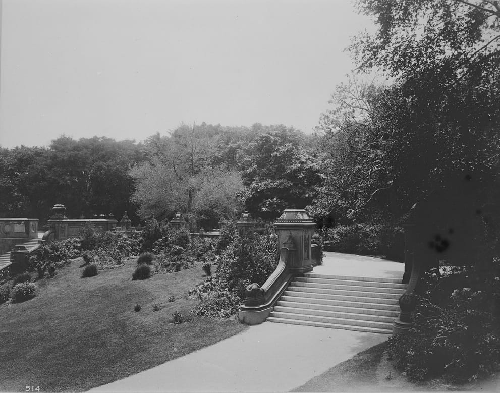 J. S. Johnston, Bethesda Terrace at Central Park (1894) (via Thomas Warren Sears photograph collection, Archives of American Gardens)