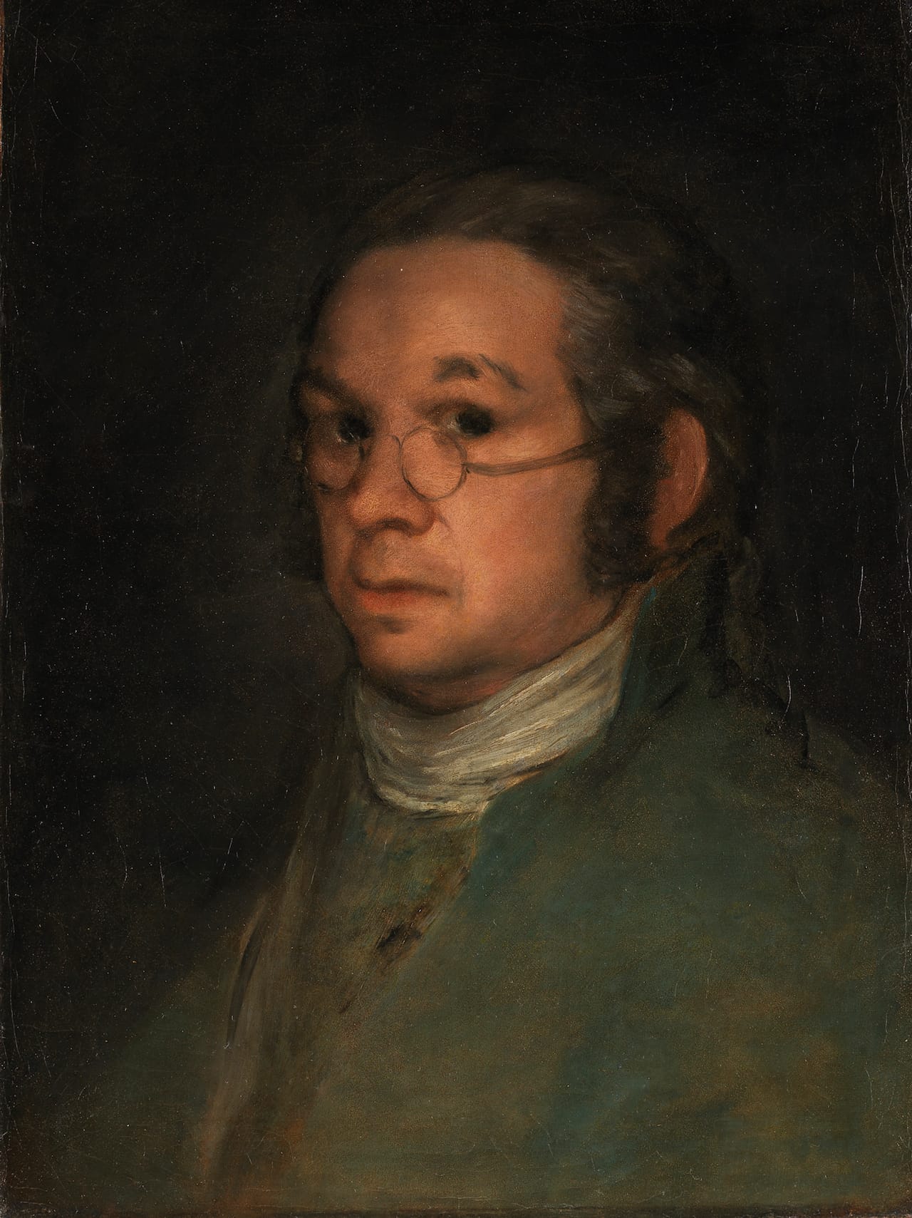 The Bayonne painting: Francisco Goya, "Self-Portrait with Spectacles" (circa 1800) (© Bayonne, Musée Bonnat-Helleu; photo by A. Vaquero)