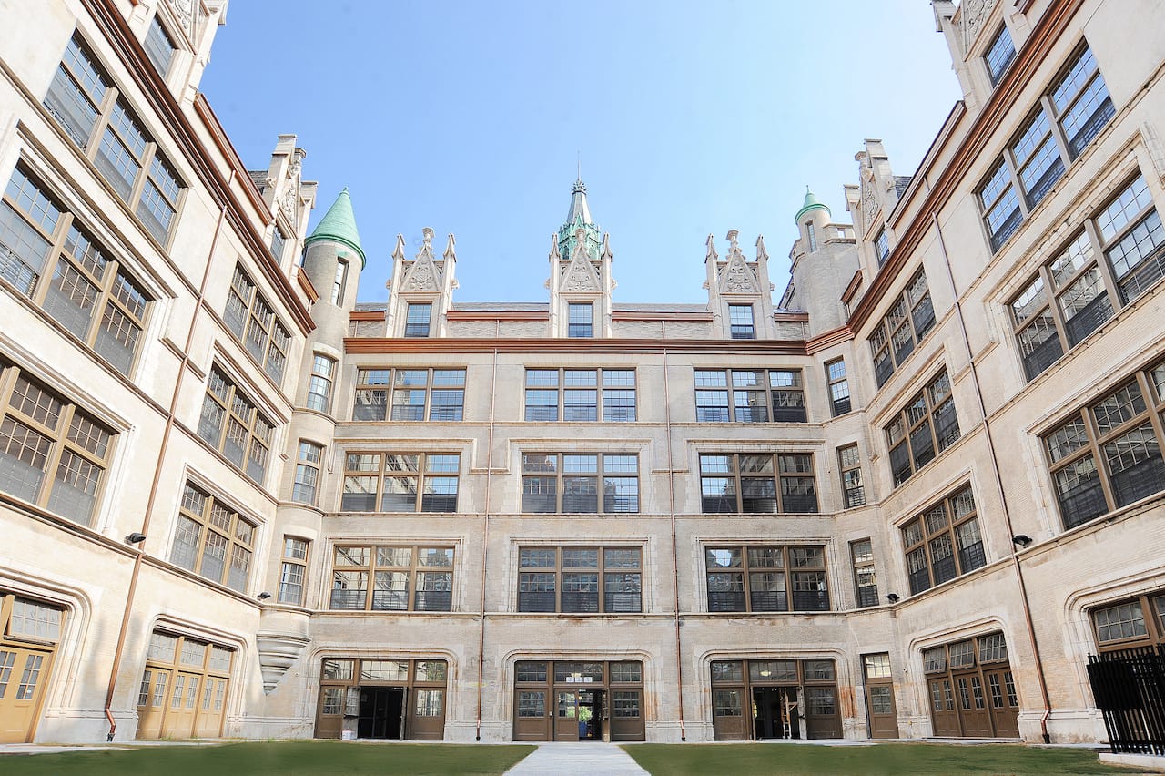 The exterior of El Barrio's Artspace PS109 (courtesy Artspace, photo by Christopher Lopez)