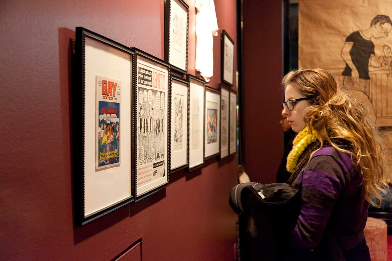 A brief history of Alison Bechdel (all images courtesy the UM Institute for the Humanities)