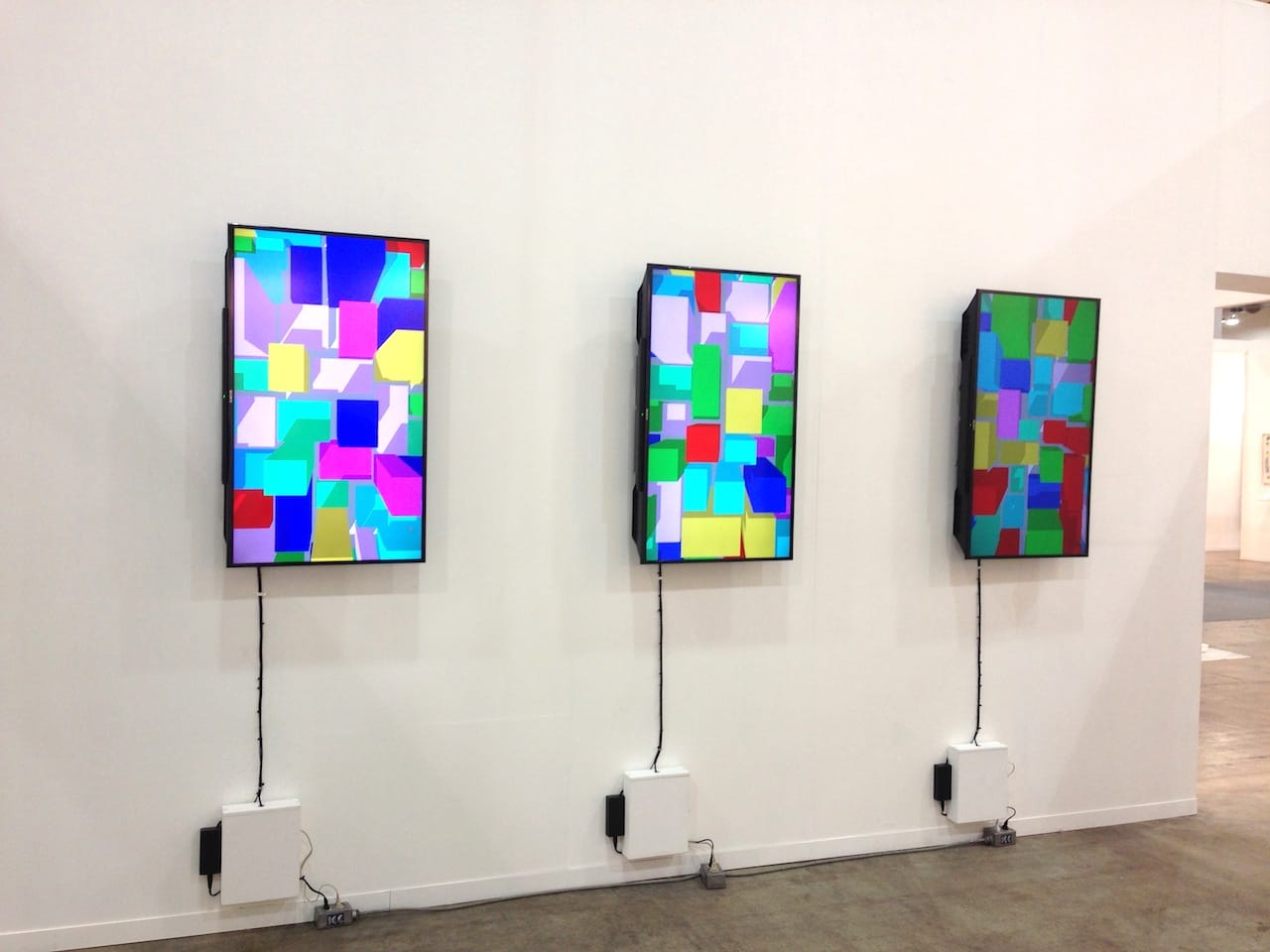 Rafaël Rozendaal at Steve Turner's booth