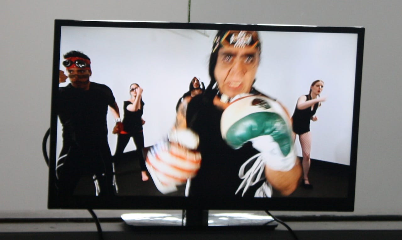 Mariah Garnett, Guillermo Gómez-Peña, and Roberto Sifuentes, "Mexercize" (2013), HD, 20:00