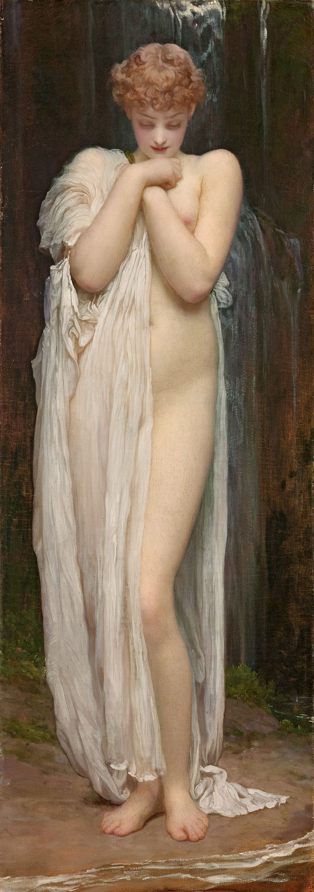 Frederic Lord Leighton, "Crenaia, the Nymph of the Dargle" (1880)
