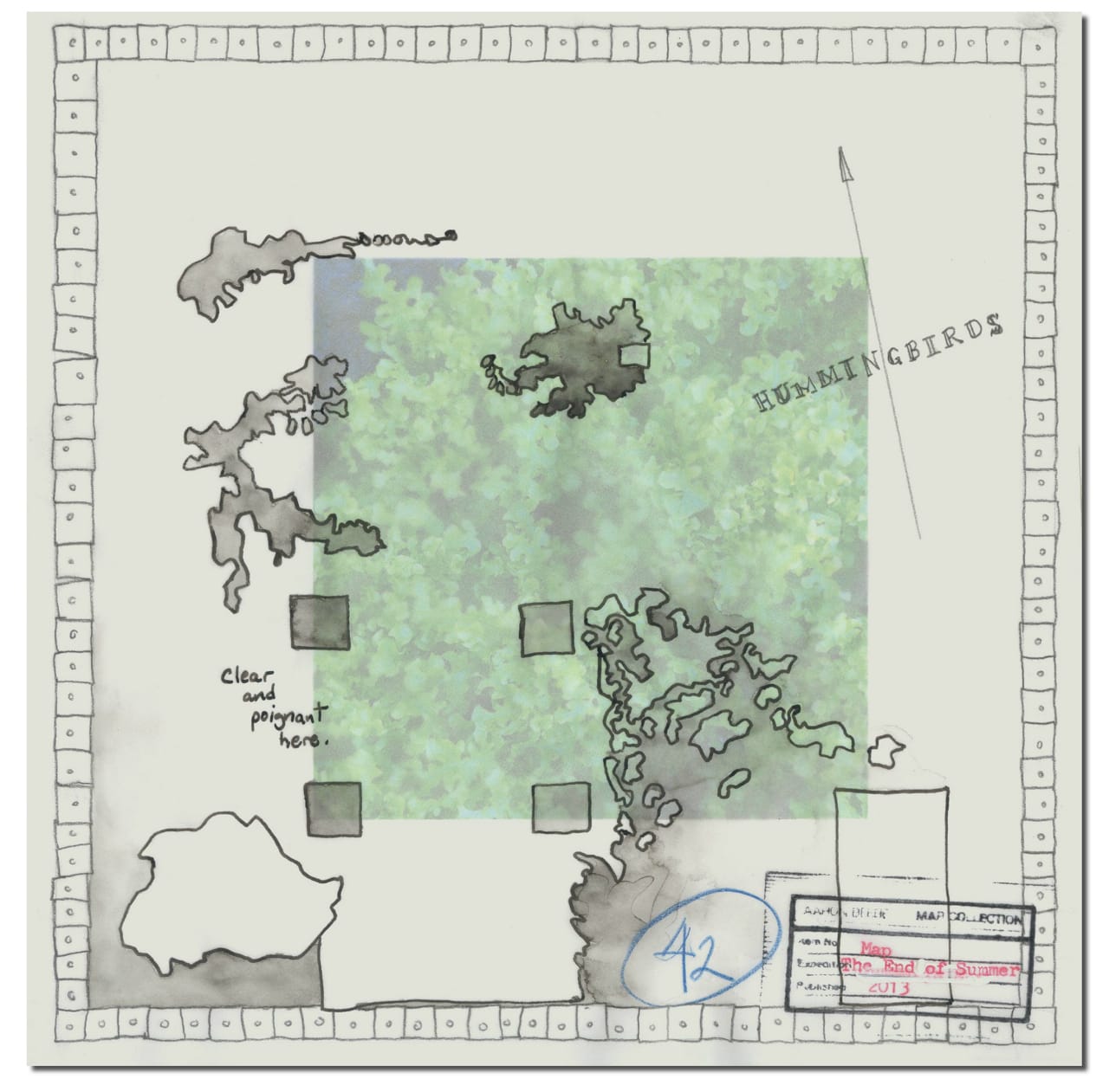 Aaron Beebe, Map, The End of Summer, 2013 