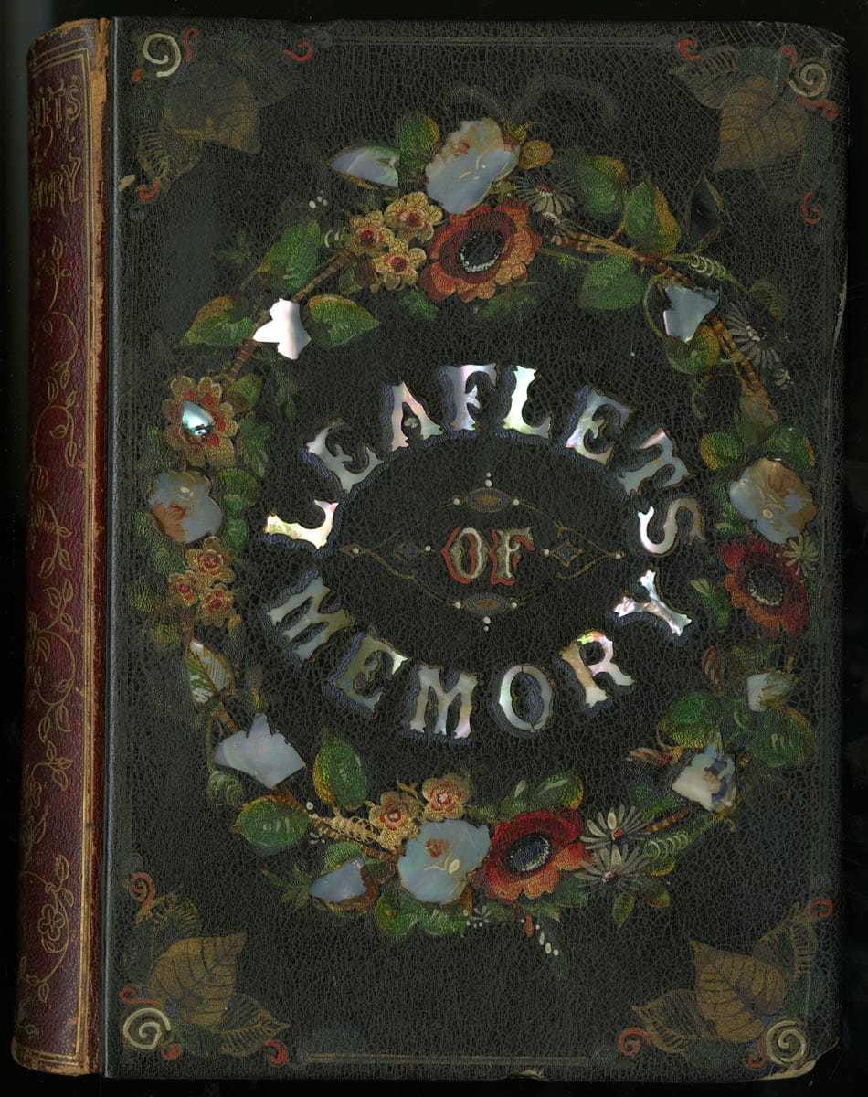 "Leaflets of Memory" (New York: Leavitt & Allen, 1856) (via Library Company Conservation Dept.)