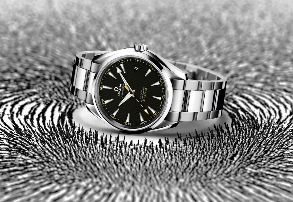 An ad for the Omega Seamaster Aqua Terra (via Jewelry Trade Resources)