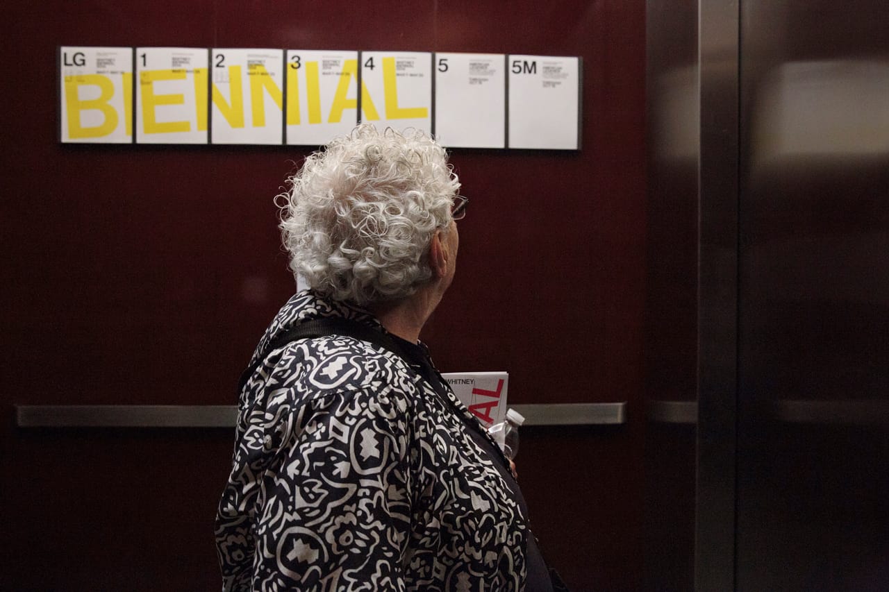 Sonia Goldstein, 86, at the Whitney Museum. April 8, 2014.