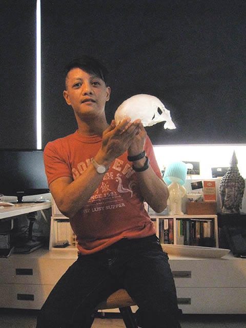 Richard Streitmatter-Tran at DIA/Projects in Ho Chi Minh City, 2015 photo by Ellen Pearlman