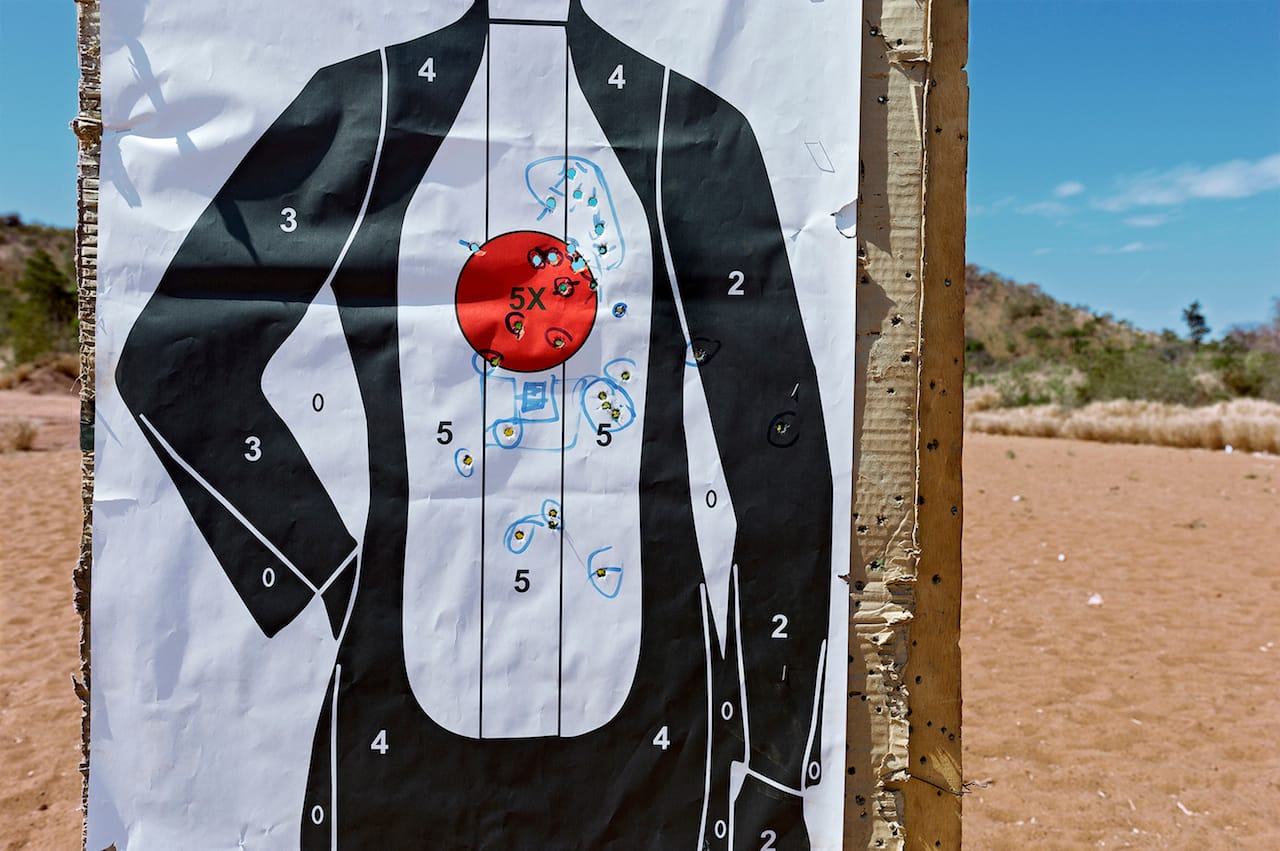 A target in Mali (photograph by Herlinde Koelbl)