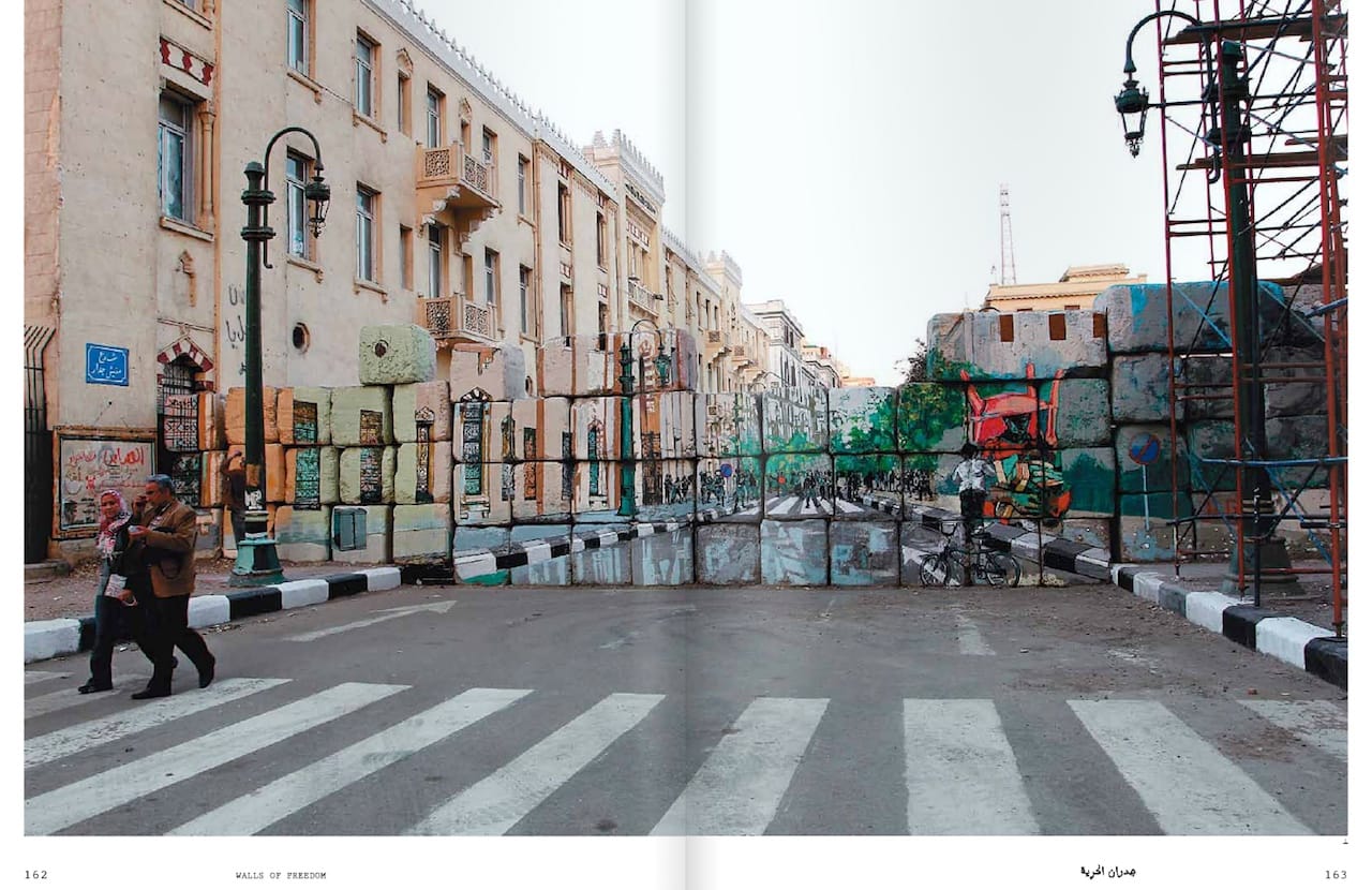 A spread from 'Walls of Freedom'