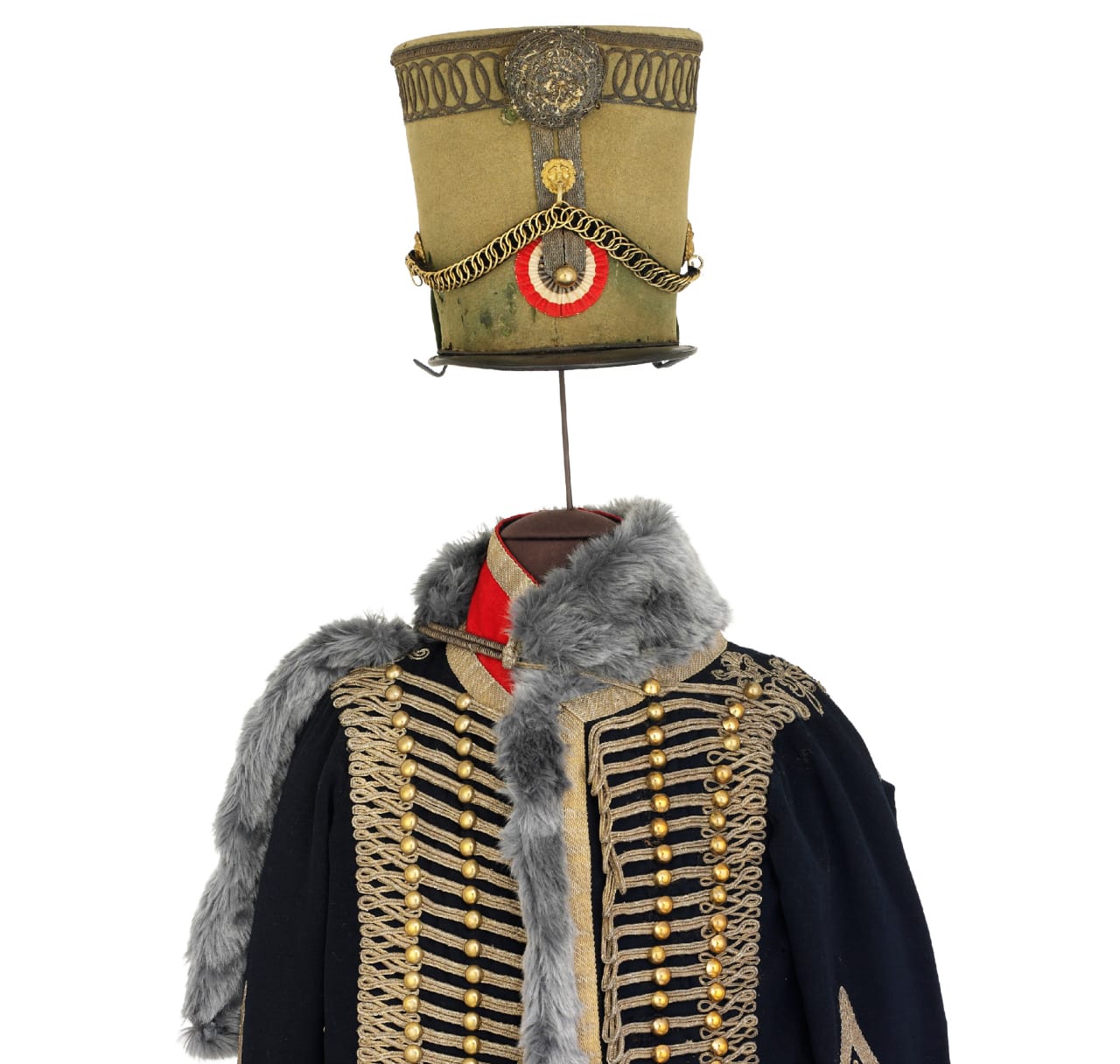 A 19th-century French colonel's uniform from an officer wounded at Waterloo (courtesy Musée de l'Armée)