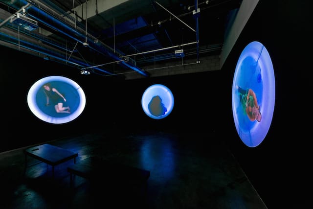 Installation view of Lars Jan: HOLOSCENES/Quaternary Suite, Photo © 2015 Don Milici