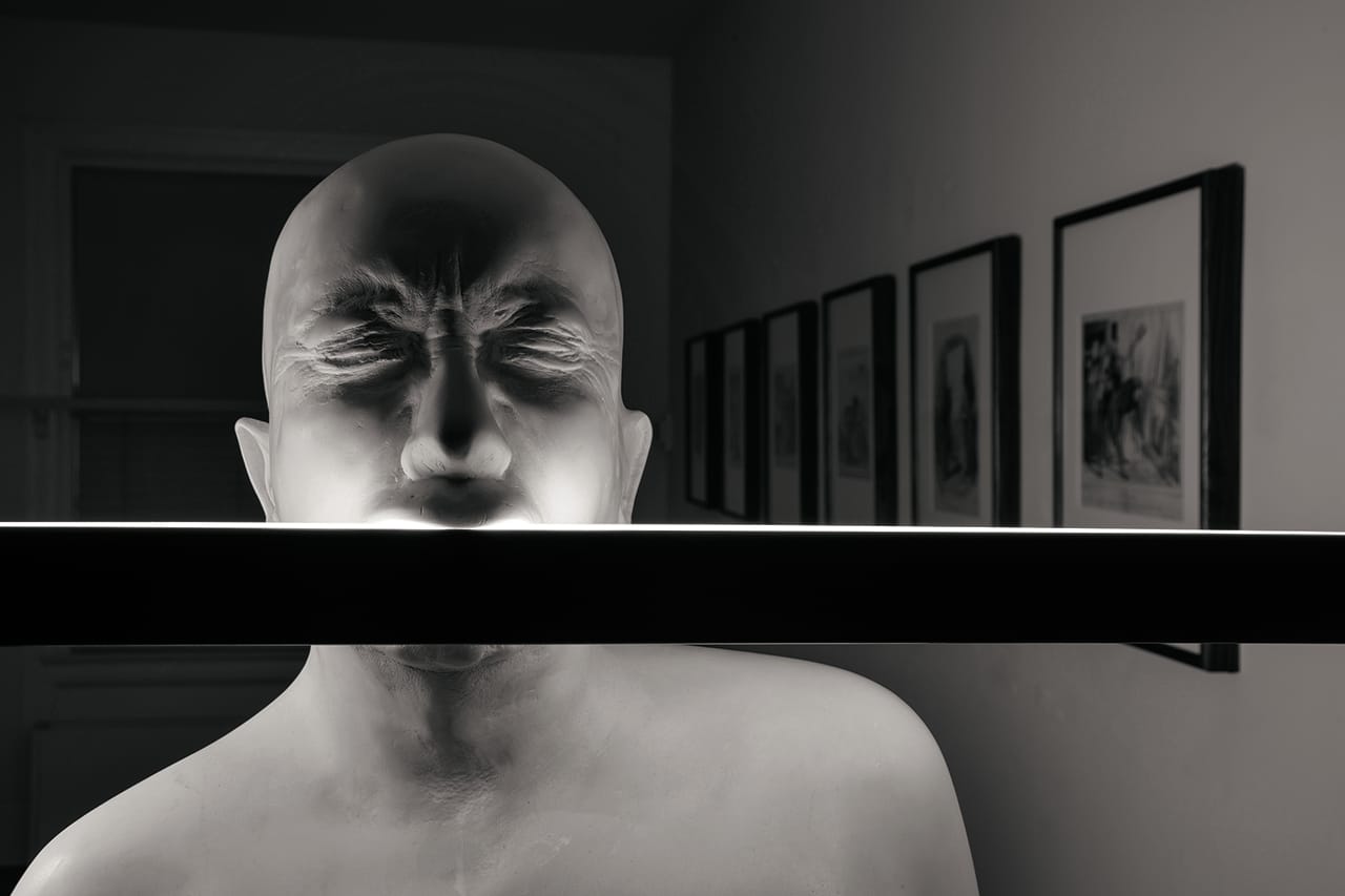 An illuminated head for Blinky P. (The gun), 2010 (I)