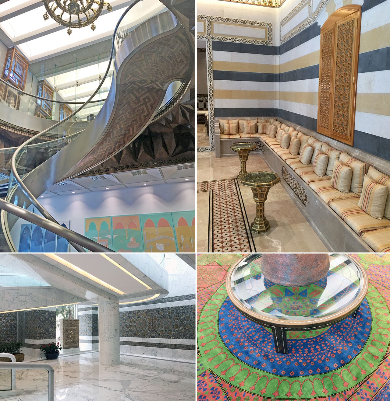 Various spaces in the Arab Fund Building