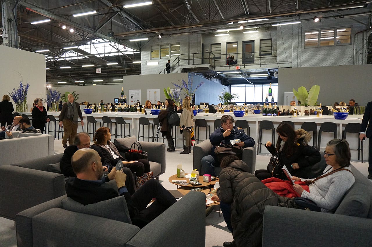 The Pommery Champagne Bar at the 2015 Armory Show (all photos by the author for Hyperallergic)
