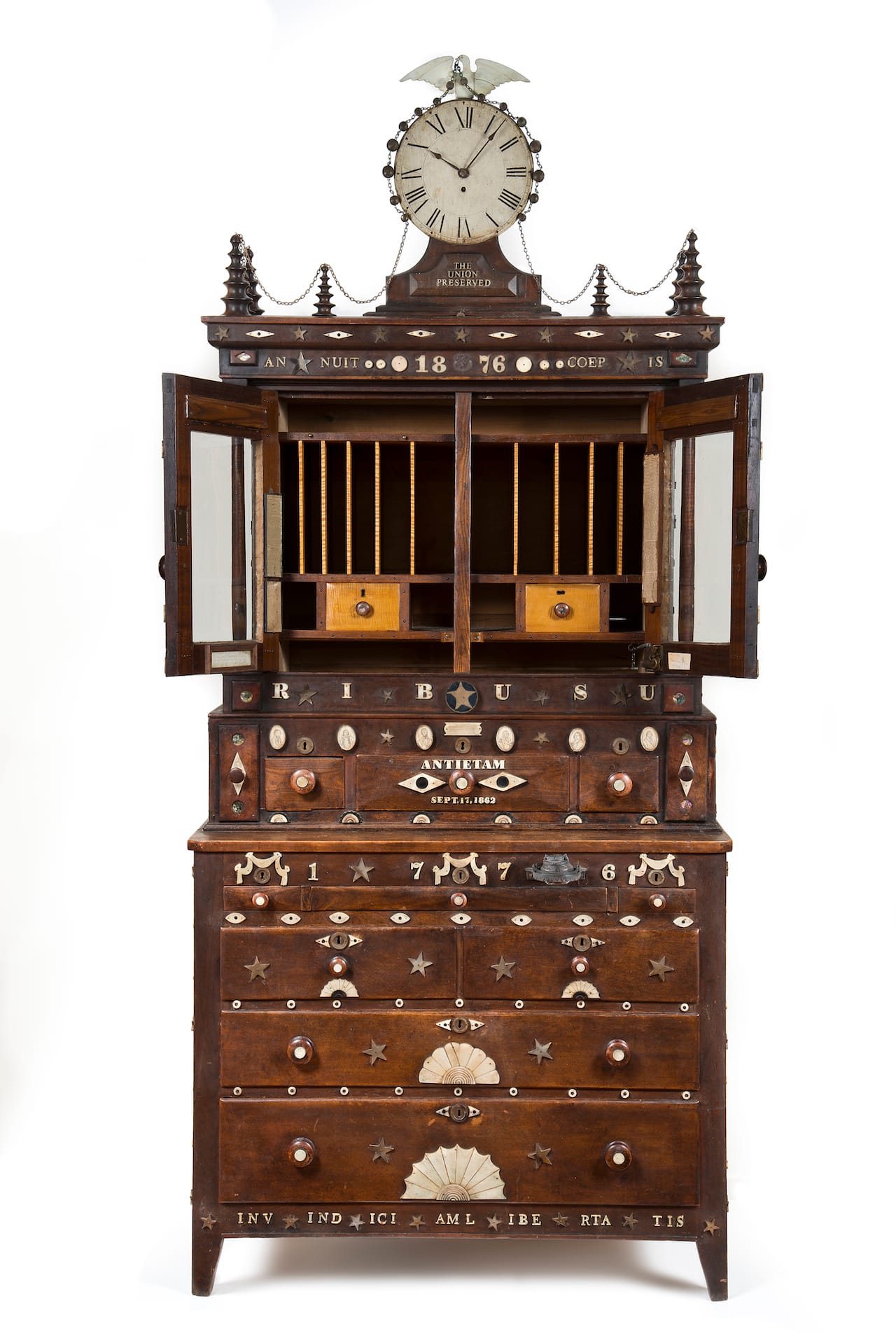 Bingham Family Civil War Memorial Secretary (1876) (photo by Gavin Ashworth, courtesy of Allan Katz Americana)