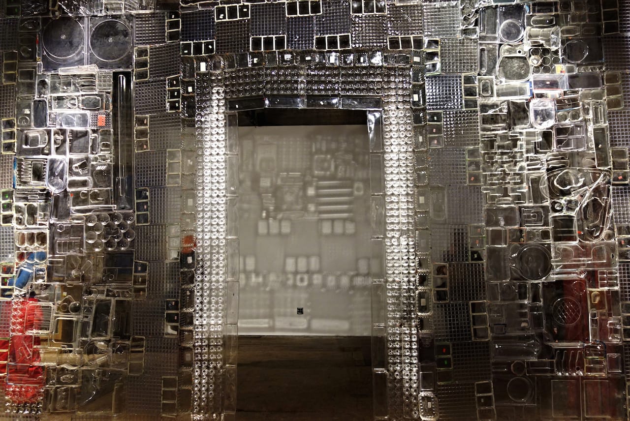 Installation view of 'Blister Pact' by Ian Trask at the Invisible Dog 