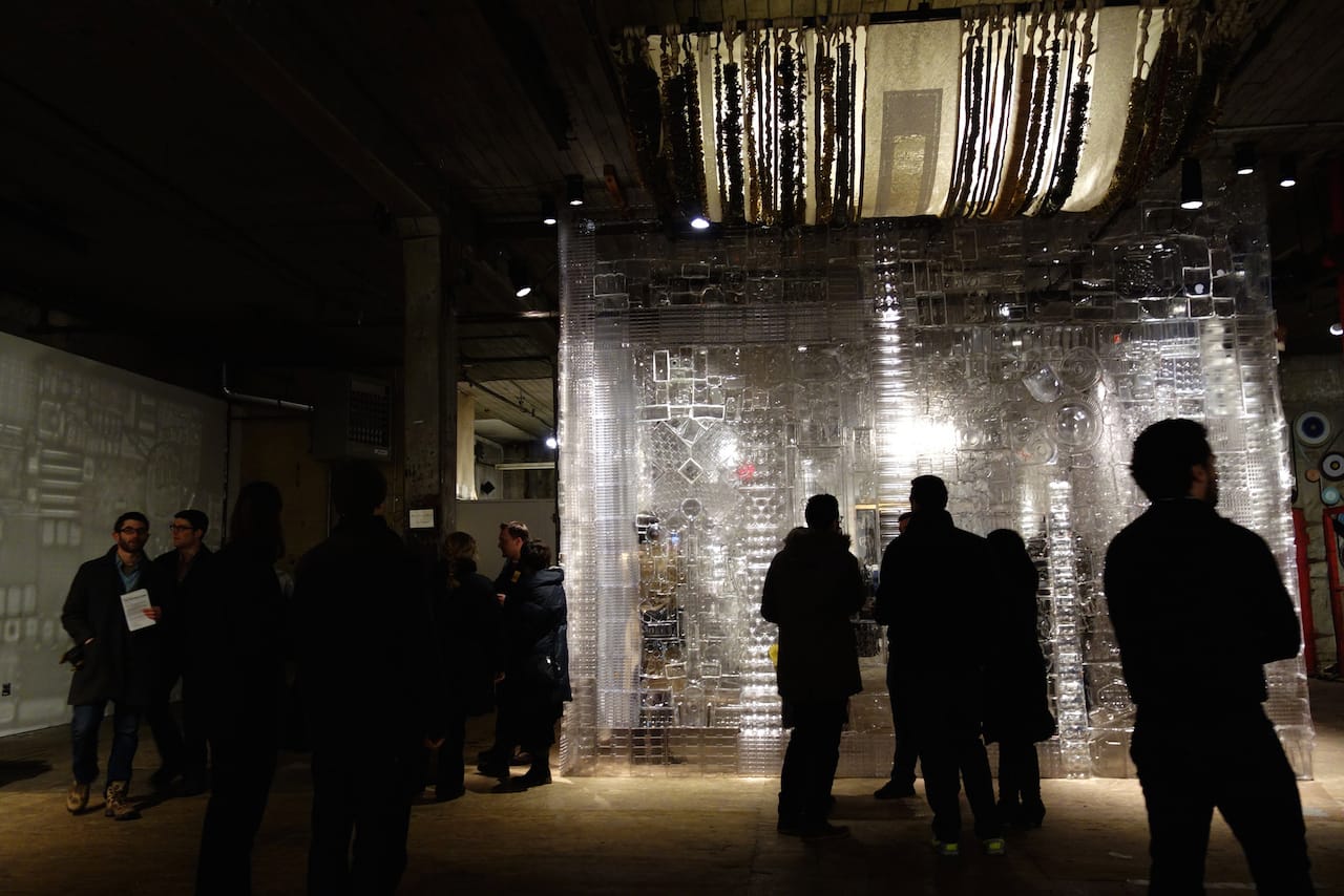 Installation view of 'Blister Pact' by Ian Trask at the Invisible Dog 