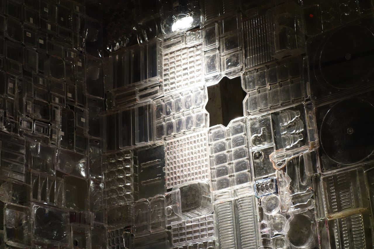 Installation view of 'Blister Pact' by Ian Trask at the Invisible Dog 