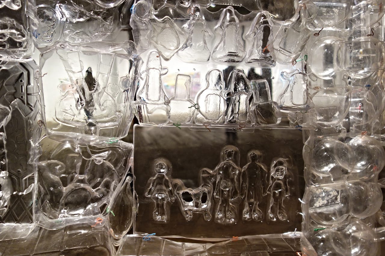 Installation view of 'Blister Pact' by Ian Trask at the Invisible Dog 