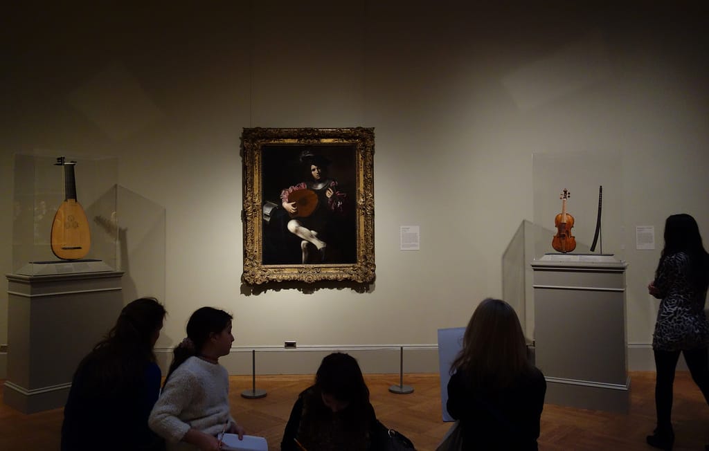 Valentin de Boulogne (French, 1591–1632) The Lute Player Ca. 1626 Oil on canvas, 50 1/2 x 39 in. (128.3 x 99.1 cm)