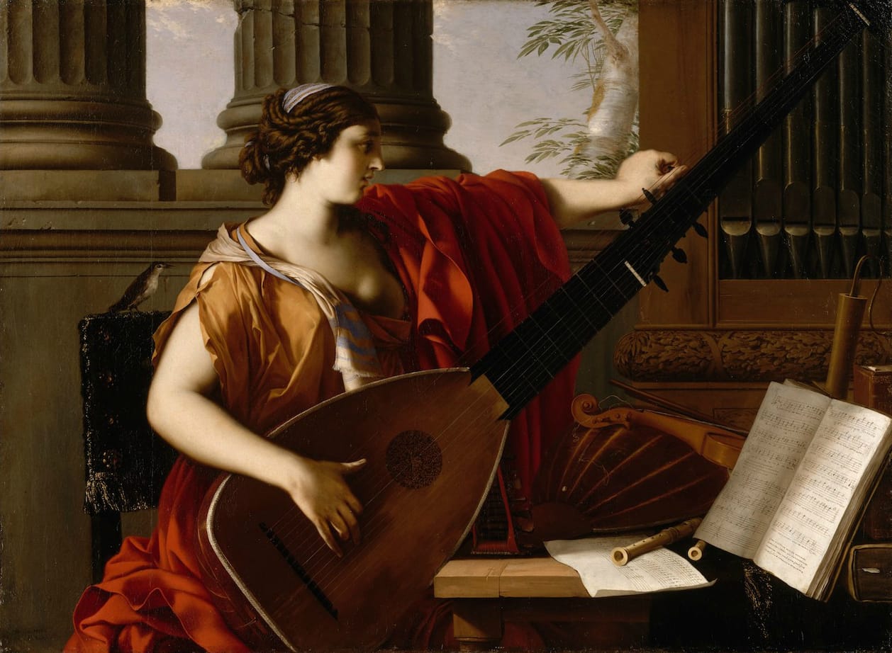 Laurent de La Hyre (French, Paris 1606–1656 Paris) Allegory of Music 1649 Oil on canvas, 41 5/8 x 56 3/4 in. (105.7 x 144.1 cm)