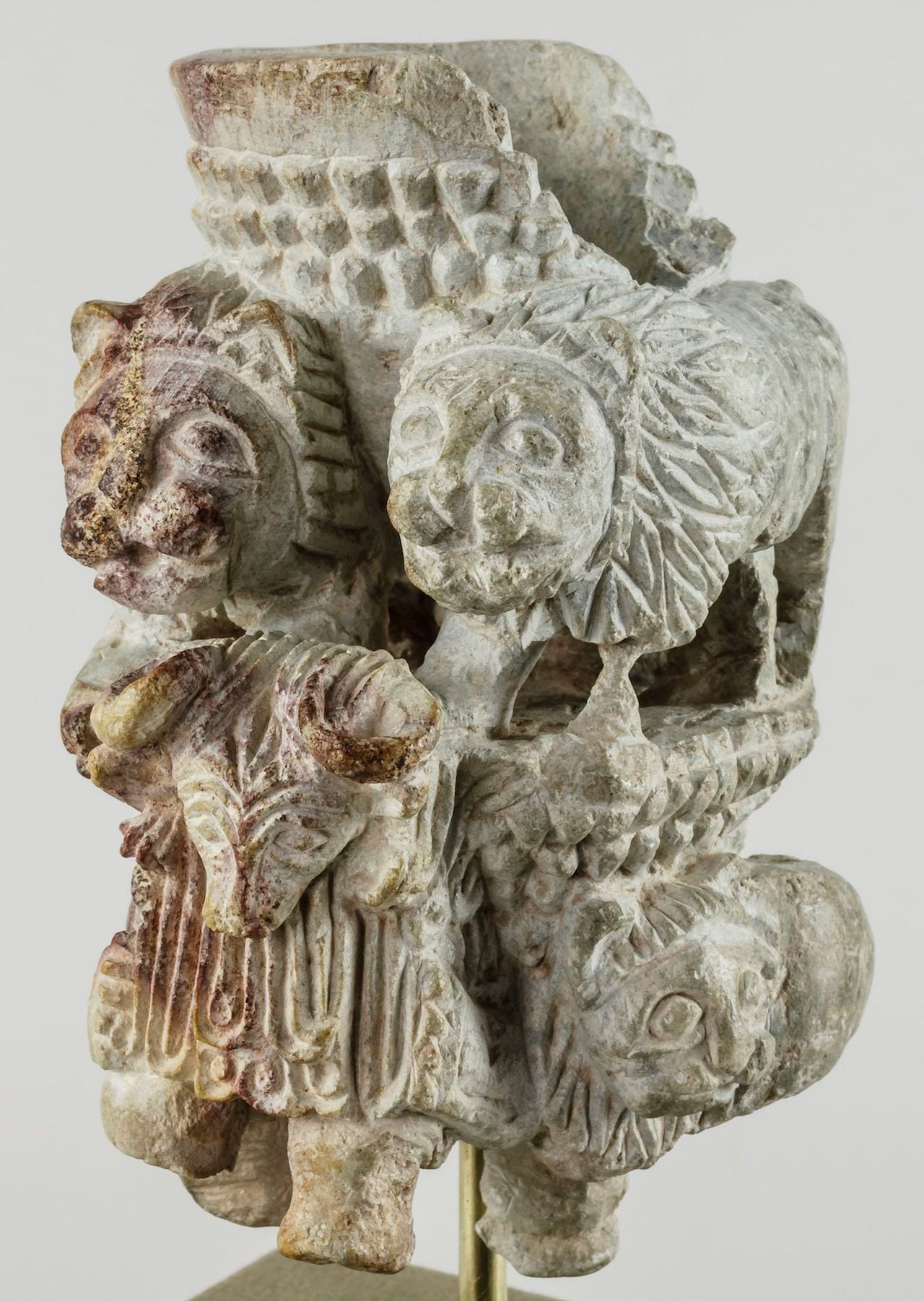 Cup with nude heros, bulls, and lions (courtesy Institute for the Study of the Ancient World)