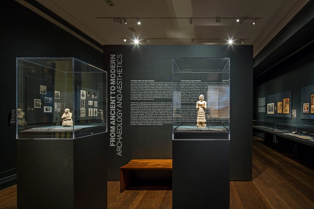Installation view of 'From Ancient to Modern: Archaeology and Aesthetics' (courtesy Institute for the Study of the Ancient World)