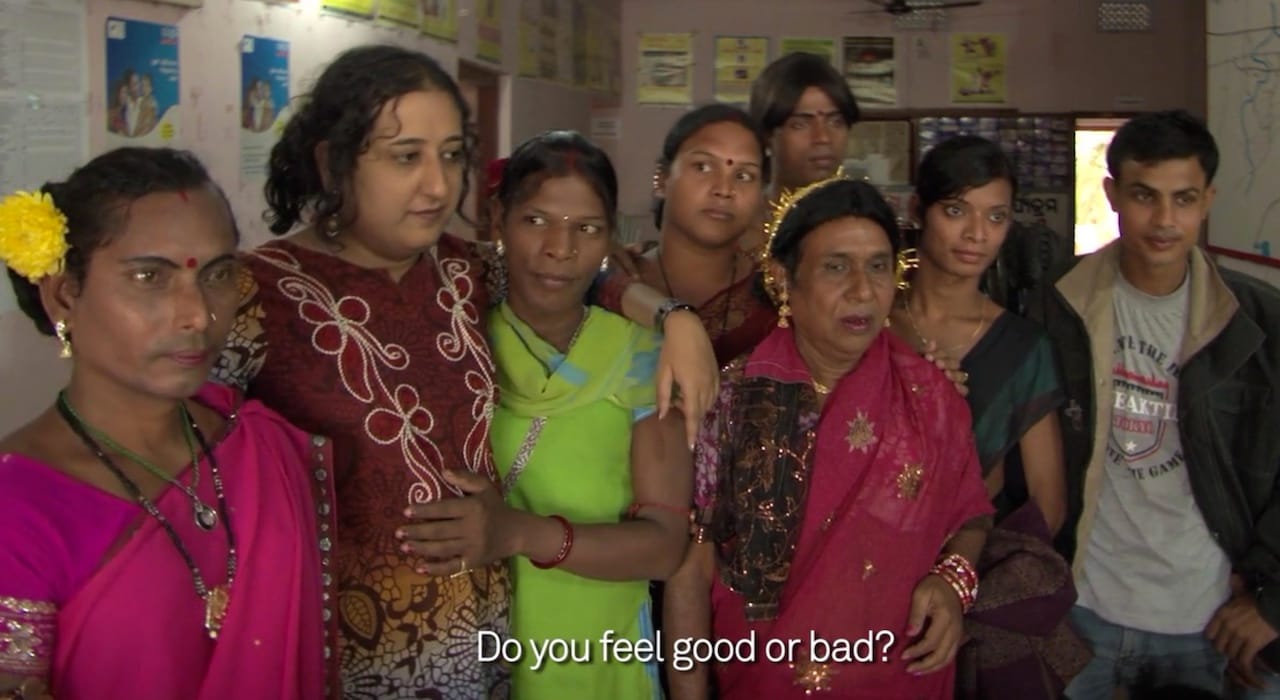 Still from Carlos Motta's 'Gender Portraits' segment on Amitava Sarkar in Kolkata, India (screenshot by the author)
