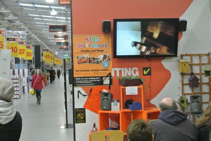 Chodzko's "Great Expectations" on view in B&Q Gillingham (click to enlarge)