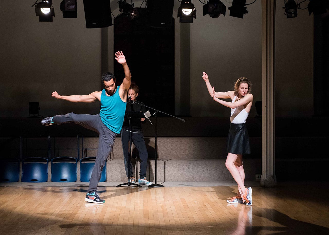 Rashaun Mitchell and Sara Mearns performing in a Platform 2015 Dance Dialogue at Danspace (all photos by Ian Douglas)