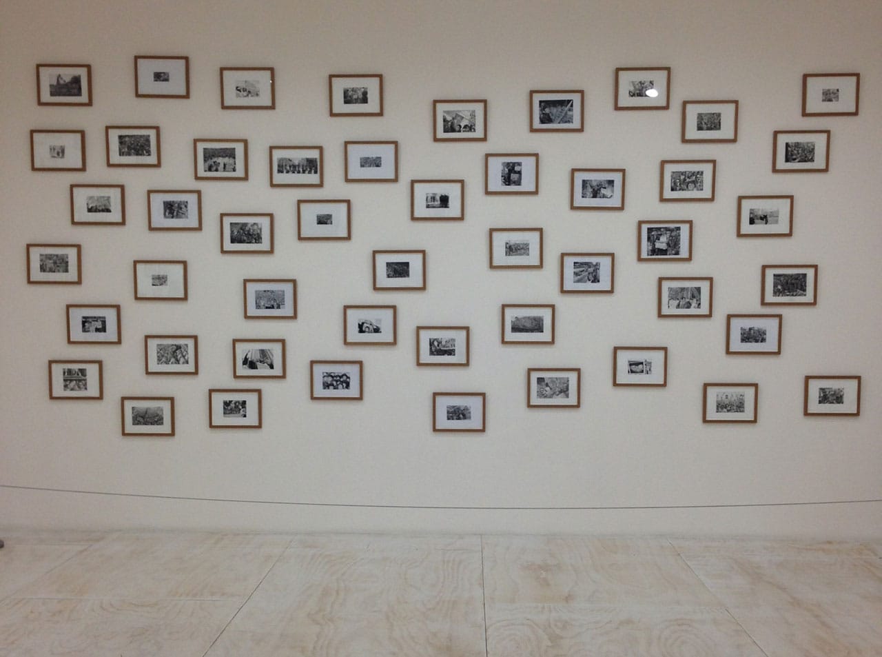 Installation view of Rikrit Tiravanija’s 'Demonstration Drawings' (2009) (click to enlarge)