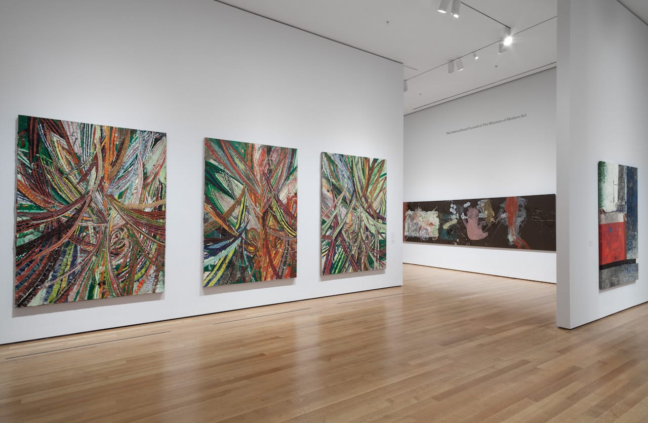Installation view of 'The Forever Now: Contemporary Painting in an Atemporal World' at the Museum of Modern Art (photo by John Wronn, © 2014 The Museum of Modern Art)