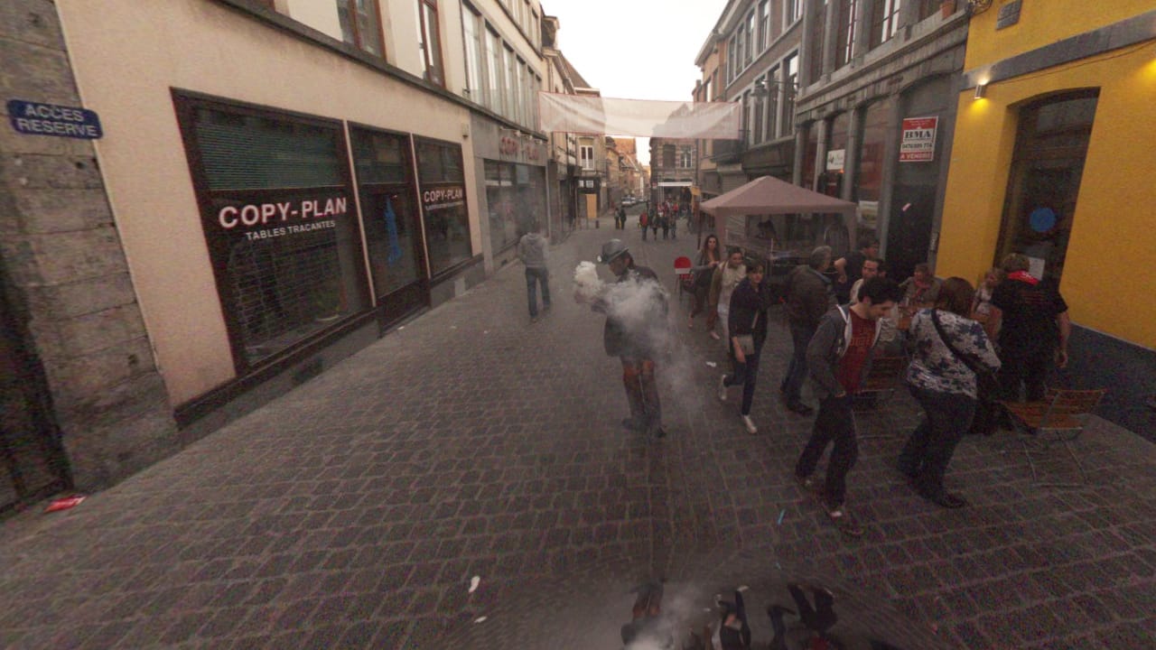 A miner appears in the streets in 'Mons Street Review'