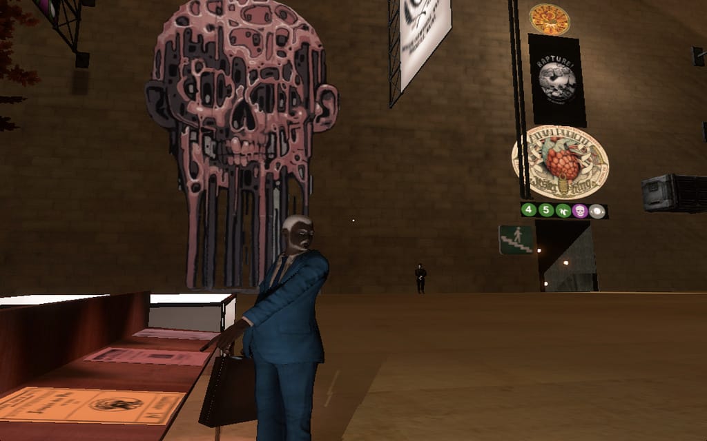 Scene from 'Off-Peak' (screenshot by the author for Hyperallergic)