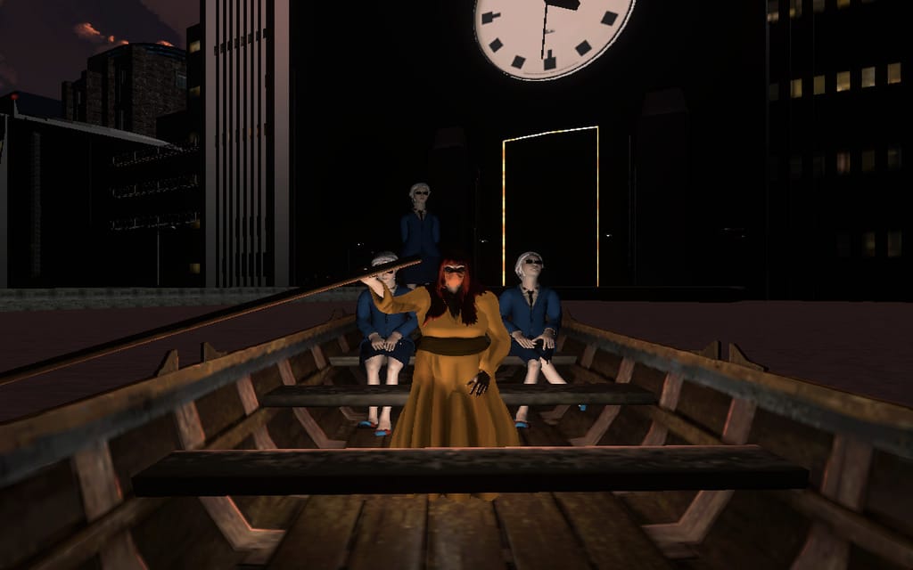 Scene from 'Off-Peak' (screenshot by the author for Hyperallergic)