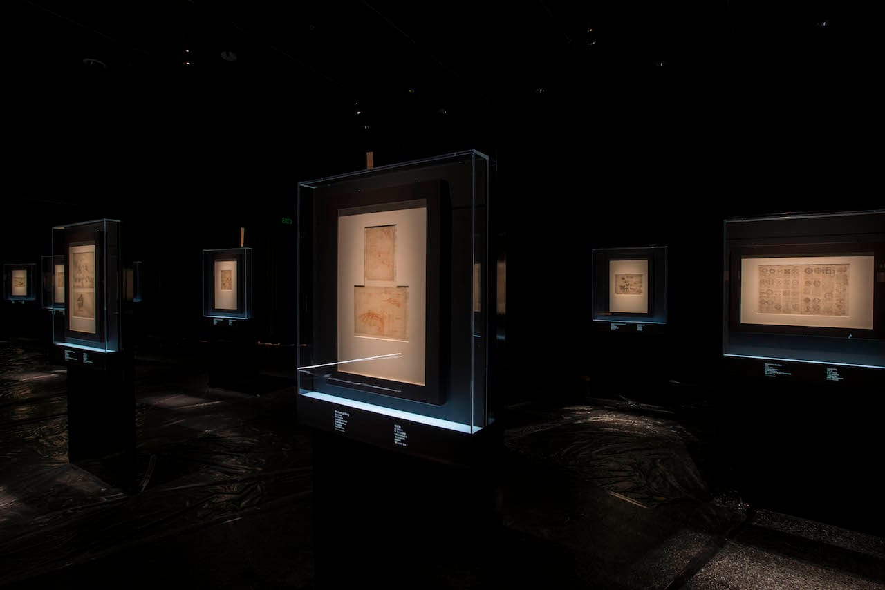 Original pages of the Codex Atlanticus