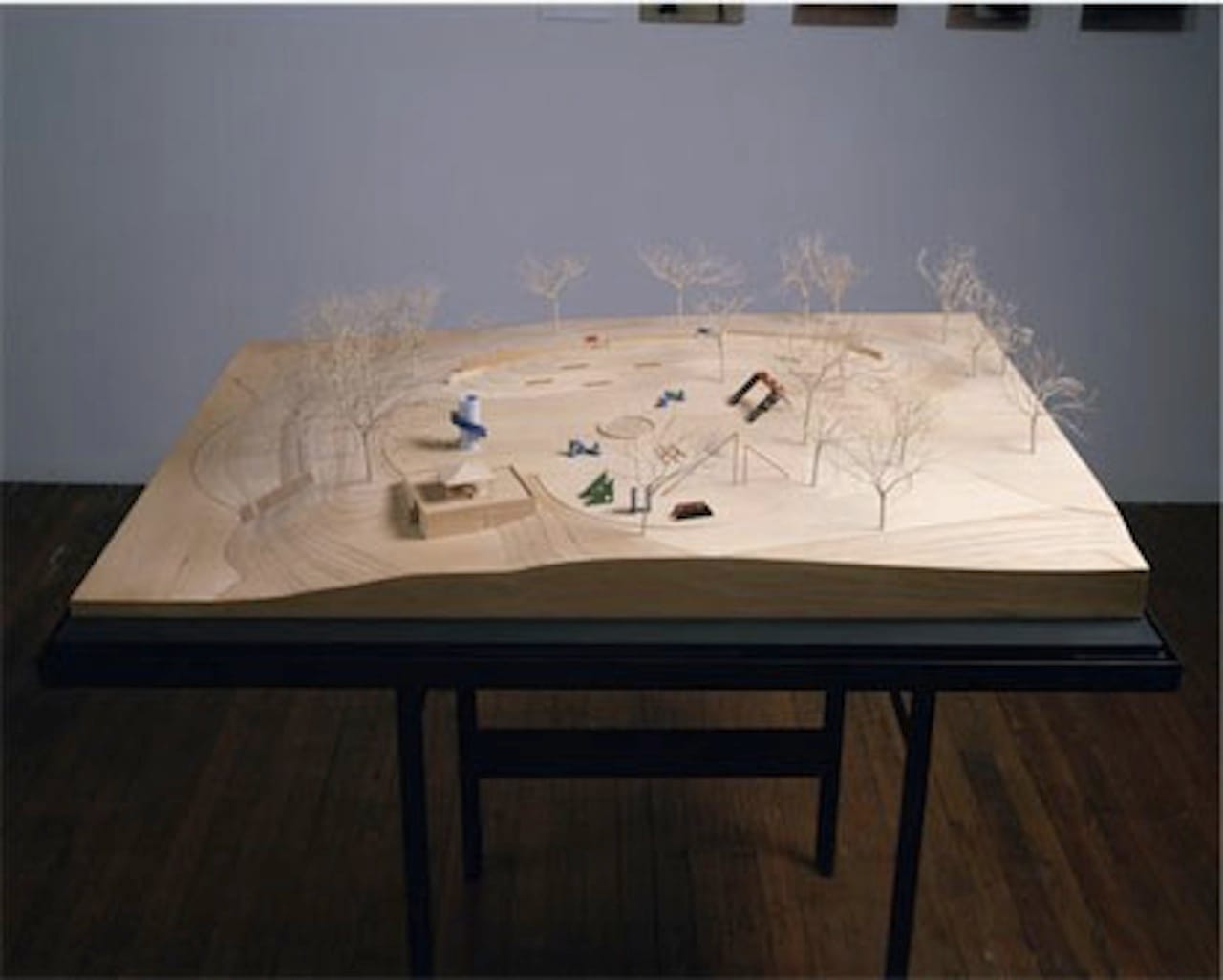 Isamu Noguchi's Model for "Playscapes" (1975 - 1976, Basswood, 10 1/2 x 47 x 34 1/2 in. [26.7 x 119.4 x 87.6 cm])